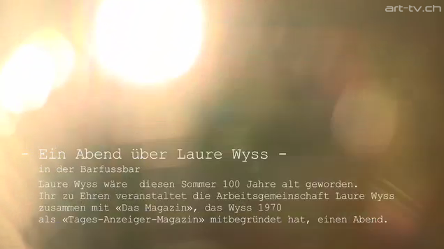 Ein Abend mit Laure Wyss